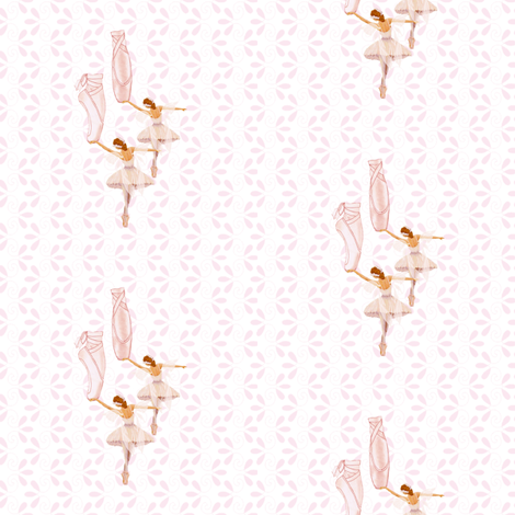 fairy ballet white fabric by krs_expressions on Spoonflower - custom fabric