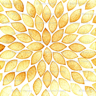 Leaves pattern - caramel color