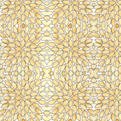 Leaf explosion - caramel color with ink