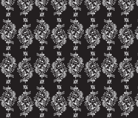 Jack and Sally NBC fabric by savagelystitched on Spoonflower - custom fabric