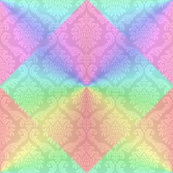 Rainbow Damask
