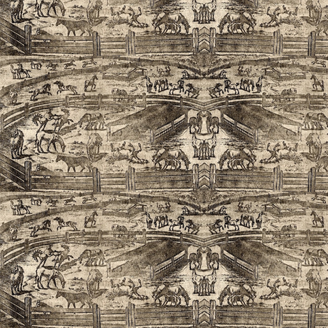 Show Ring Toile fabric by ragan on Spoonflower - custom fabric