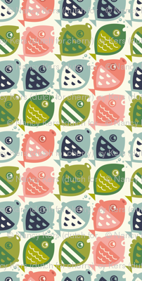 fishies (green pink blue)