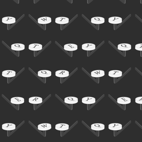 QWERTY fabric by hernameismartha on Spoonflower - custom fabric