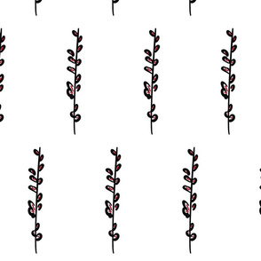 A simple stalk - red & black
