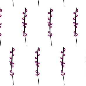 A simple stalk - purple and yellow