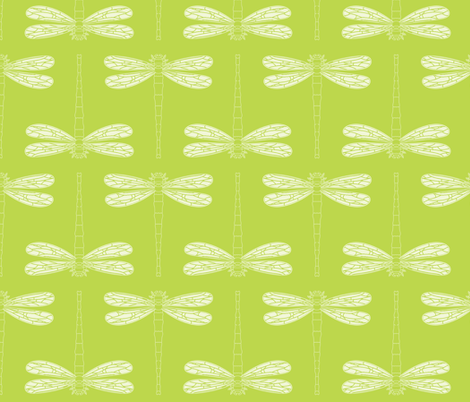 dragonfly in tender shoots fabric by chantae on Spoonflower - custom fabric