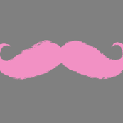 mustaches ikat edges in pink