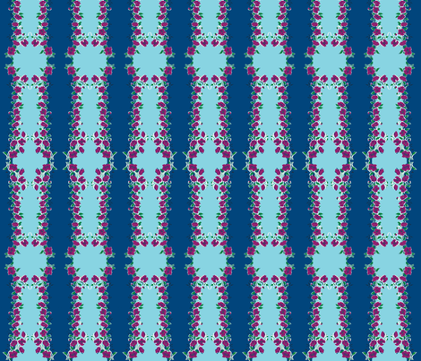 Blue Skies Grandma's Handkerchief Stripe  fabric by fentonslee on Spoonflower - custom fabric