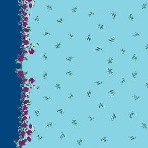 Blue Skies Grandma's Handkerchief Border 