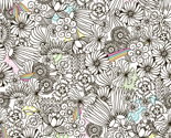 Strong Smart Beautiful ME black  & white flowers