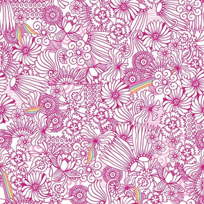 Strong Smart Beautiful ME pink flowers