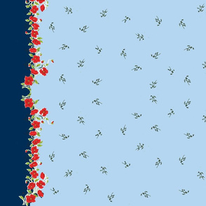 Fourth of July Grandma's Handkerchief Border
