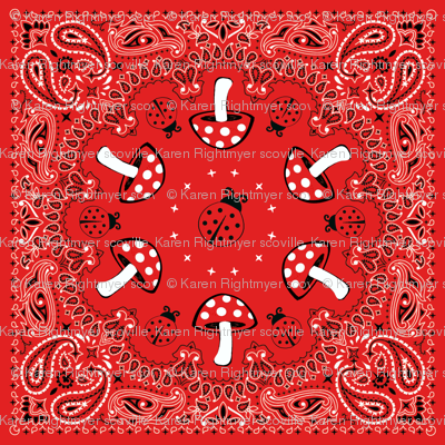bandana - red, big