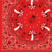 bandana - red, big