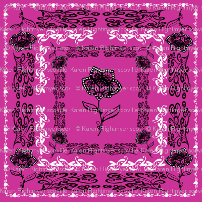 bandana - purple, big