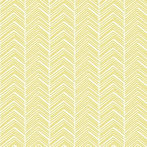 chevron ♥ golden yellow and white