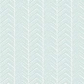 chevron ♥ faded teal and white