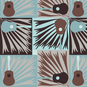 Guitar Power - Blue/Chocolate
