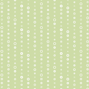 Screw heads, green