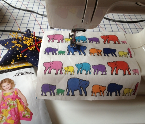 Bright Rainbow Elephants