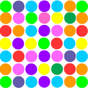 Circles in Bright Rainbow
