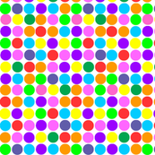 Small Print Circles in Rainbow Bright