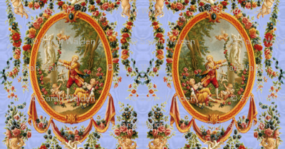 Rococo Swingers ~ King Louis Blue Moire
