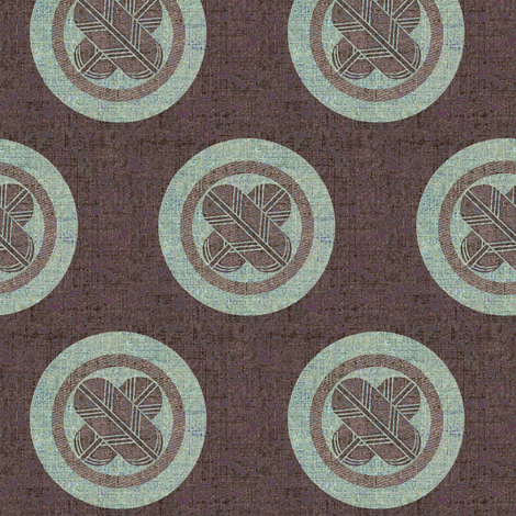 Falcon Feather Crest - deep plum and blue/grey fabric by materialsgirl on Spoonflower - custom fabric