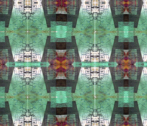 Bus map Collage fabric by maryo on Spoonflower - custom fabric
