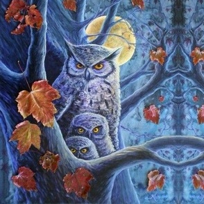 Harvest Moon Owls