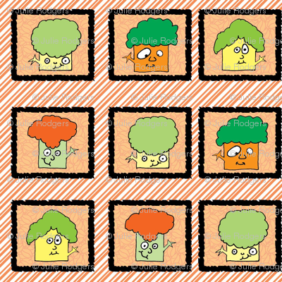 wacky happy trees say Hi! autumn colors