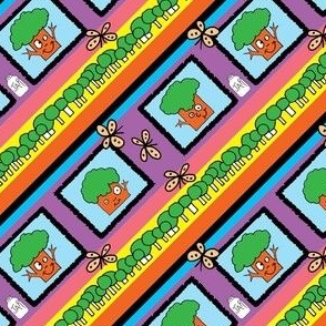 wacky happy trees on the diagonal 