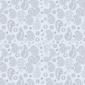 Light Blue Paisley