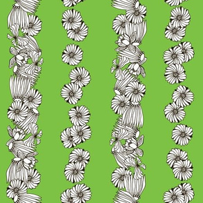Strong Smart Beautiful ME lime stripe