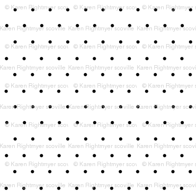 black polka dots