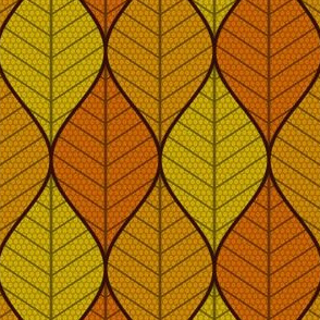 symmetric sine leaf 3 - autumn