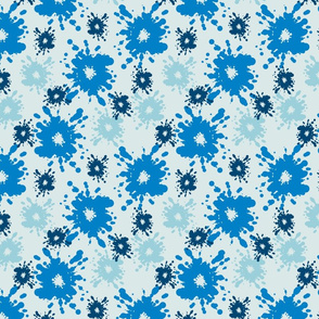 Paintball Splatter - light blue