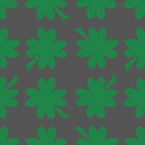 Shamrocks! - Charcoal  - Luck Be With You - © PinkSodaPop 4ComputerHeaven.com