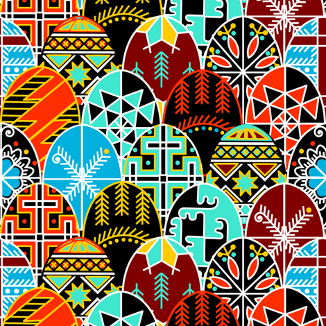 Pysanky Very Much! fabric by thirdhalfstudios on Spoonflower - custom fabric