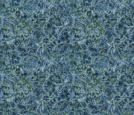 "Hydrangea Blue" fabric by jeanfogelberg on Spoonflower - custom fabric