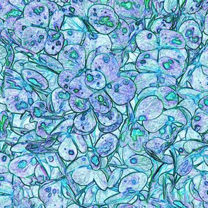 "Hydrangea Lavender Aqua"
