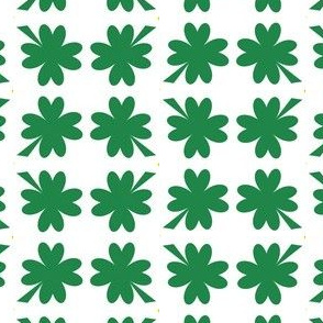 Shamrocks White! - Luck Be With You - © PinkSodaPop 4ComputerHeaven.com