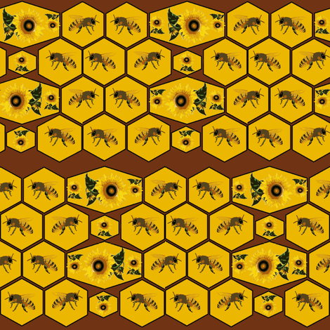 Honeycomb fabric by ravynscache on Spoonflower - custom fabric