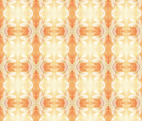 peach feathers fabric by krs_expressions on Spoonflower - custom fabric