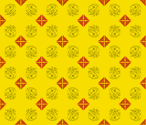 celtic gold tree fabric by krs_expressions on Spoonflower - custom fabric