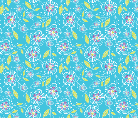 Bouquet Flowers (Blue)