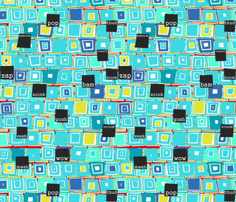 understated comic fabric by scrummy on Spoonflower - custom fabric