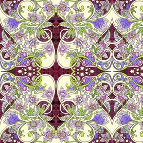 When Little Girls Play Fairy (a hearts and star and violet abstract)