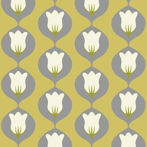 mid-century tulip in alloy
